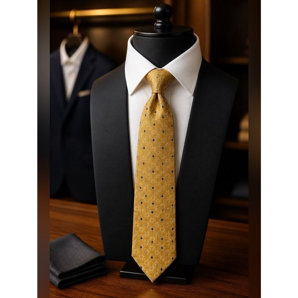 Puritan Gold and Navy Men's Tie